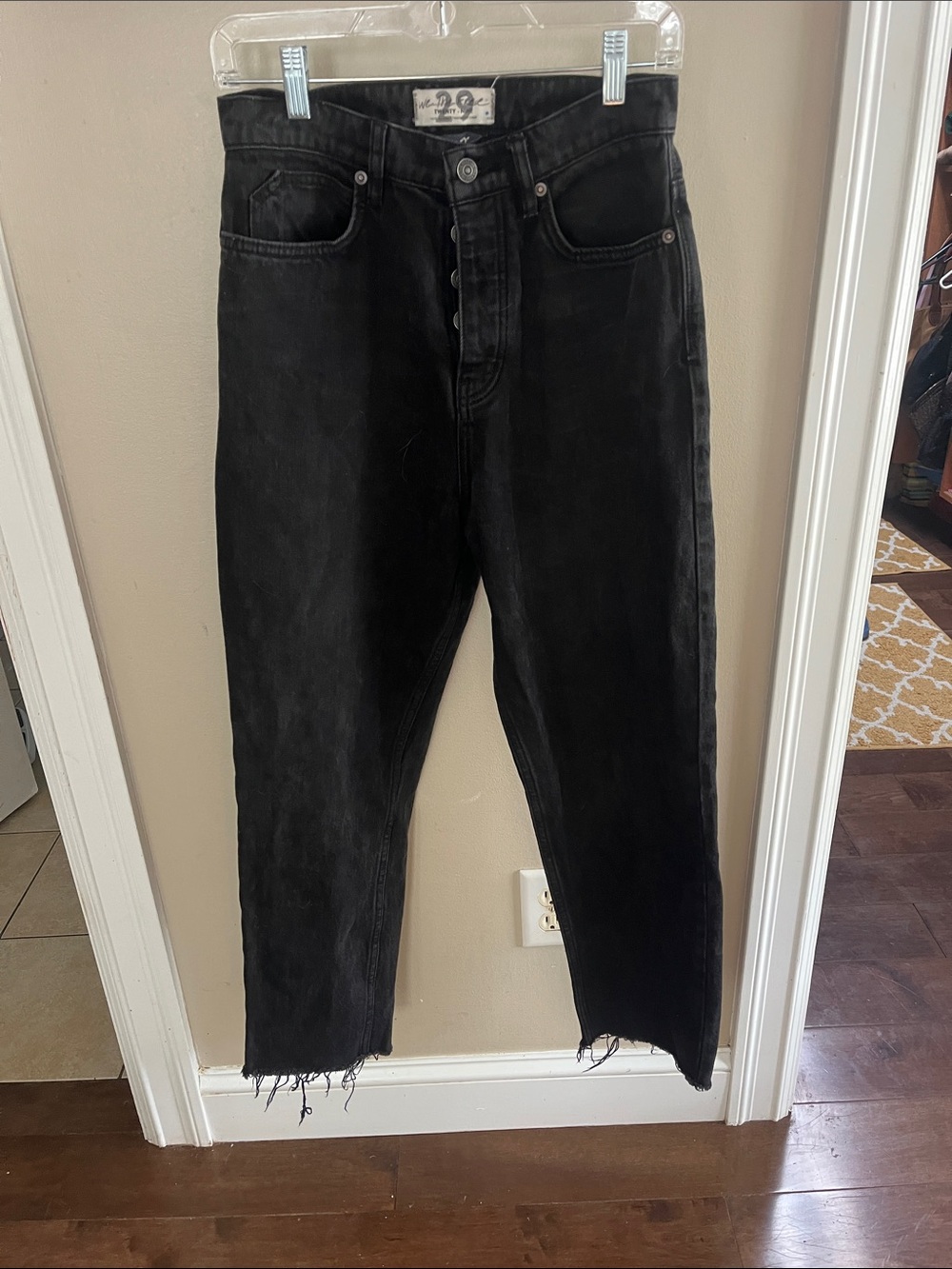 We The Free black jeans with raw hem